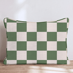 Green Checkered Throw Pillow - Hillcroft Home