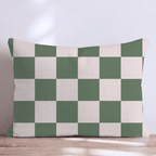 Green Checkered Throw Pillow - Hillcroft Home