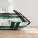 Green Holiday Plaid Throw Pillow - Hillcroft Home