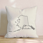 Green Plaid Alaska Throw Pillow - Hillcroft Home