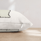 Green Plaid Arkansas Throw Pillow - Hillcroft Home