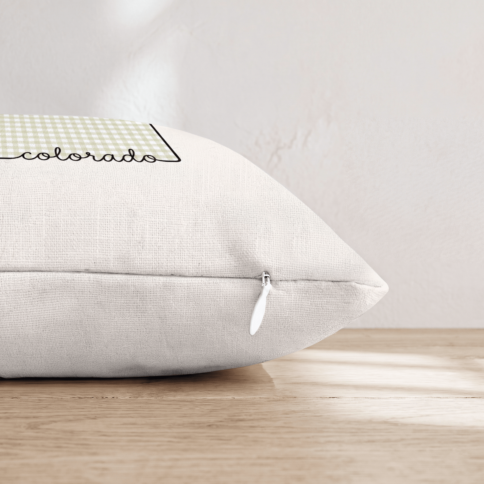 Green Plaid Colorado Throw Pillow - Hillcroft Home