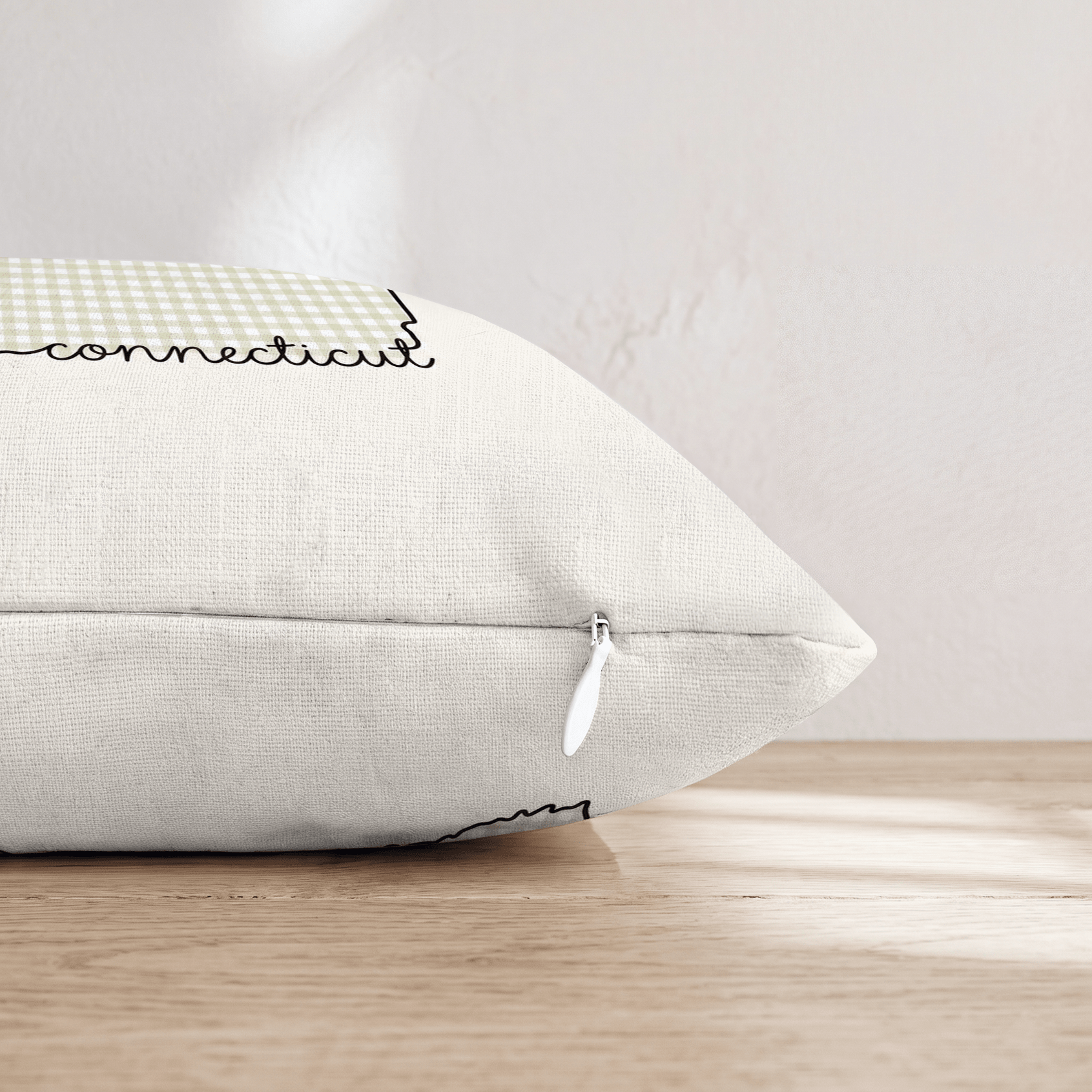 Green Plaid Connecticut Throw Pillow - Hillcroft Home