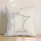 Green Plaid Minnesota Throw Pillow - Hillcroft Home