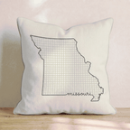 Green Plaid Missouri Throw Pillow - Hillcroft Home