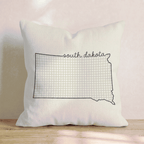 Green Plaid South Dakota Throw Pillow - Hillcroft Home