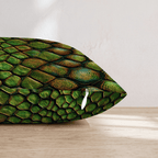 Green Scale Shift Throw Pillow - Hillcroft Home