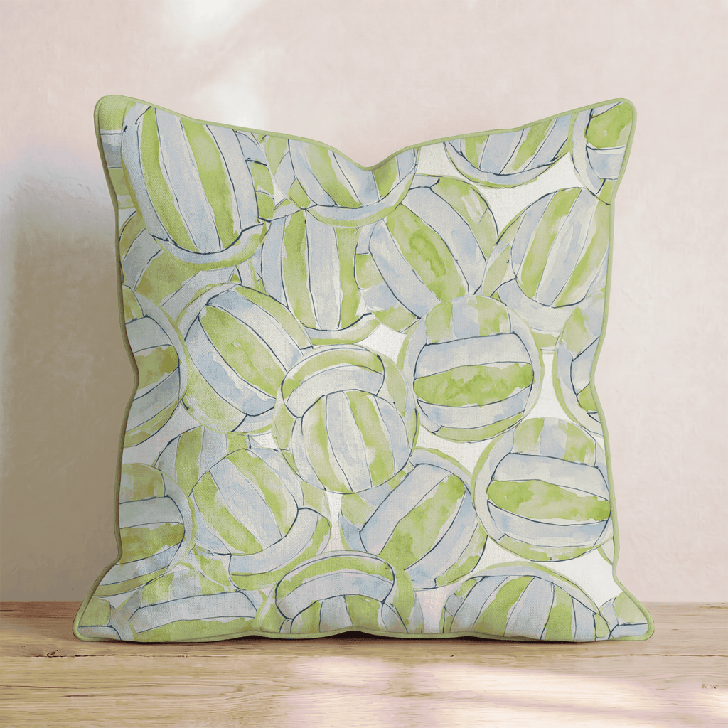 Green Volley Throw Pillow - Hillcroft Home
