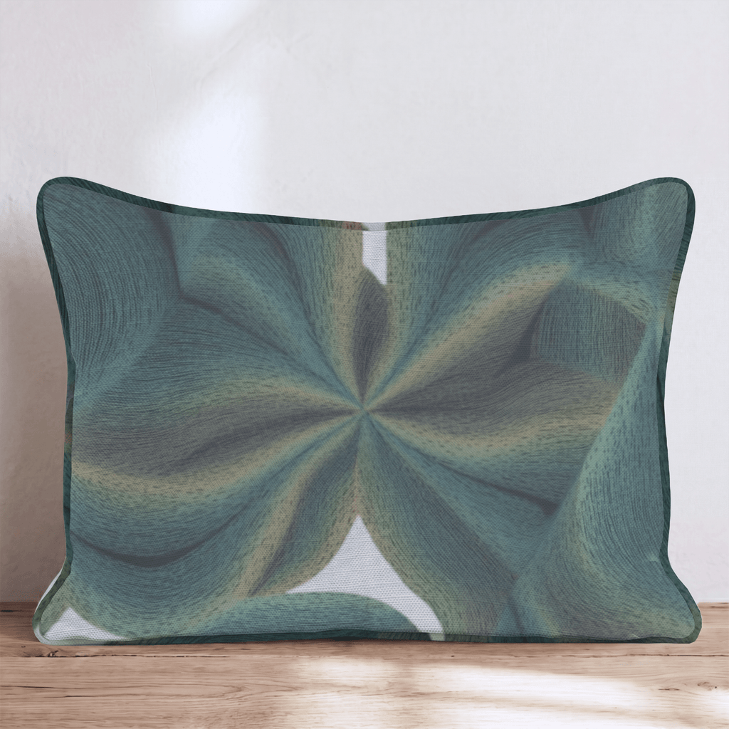 Green Warp Throw Pillow - Hillcroft Home