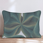Green Warp Throw Pillow - Hillcroft Home