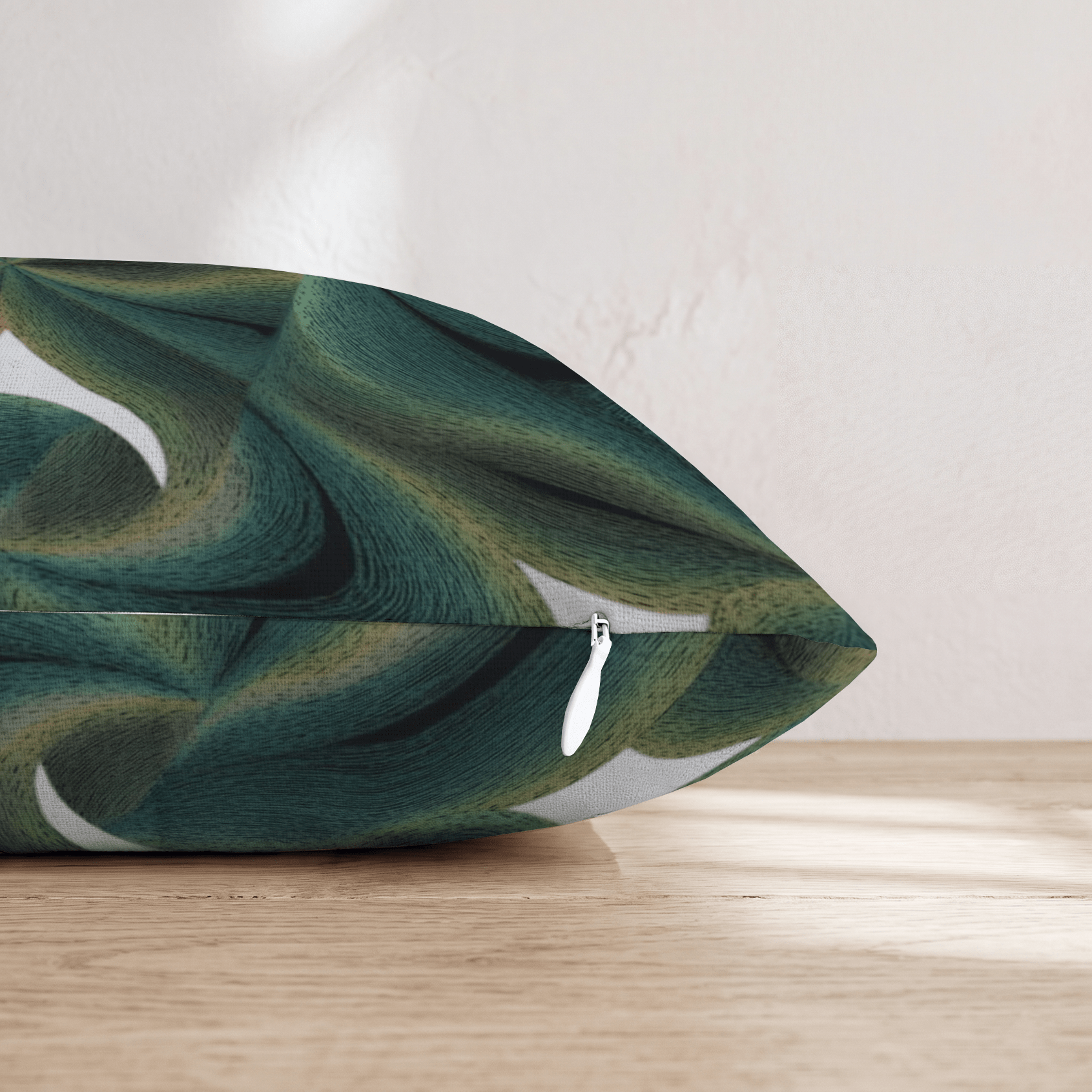 Green Warp Throw Pillow - Hillcroft Home