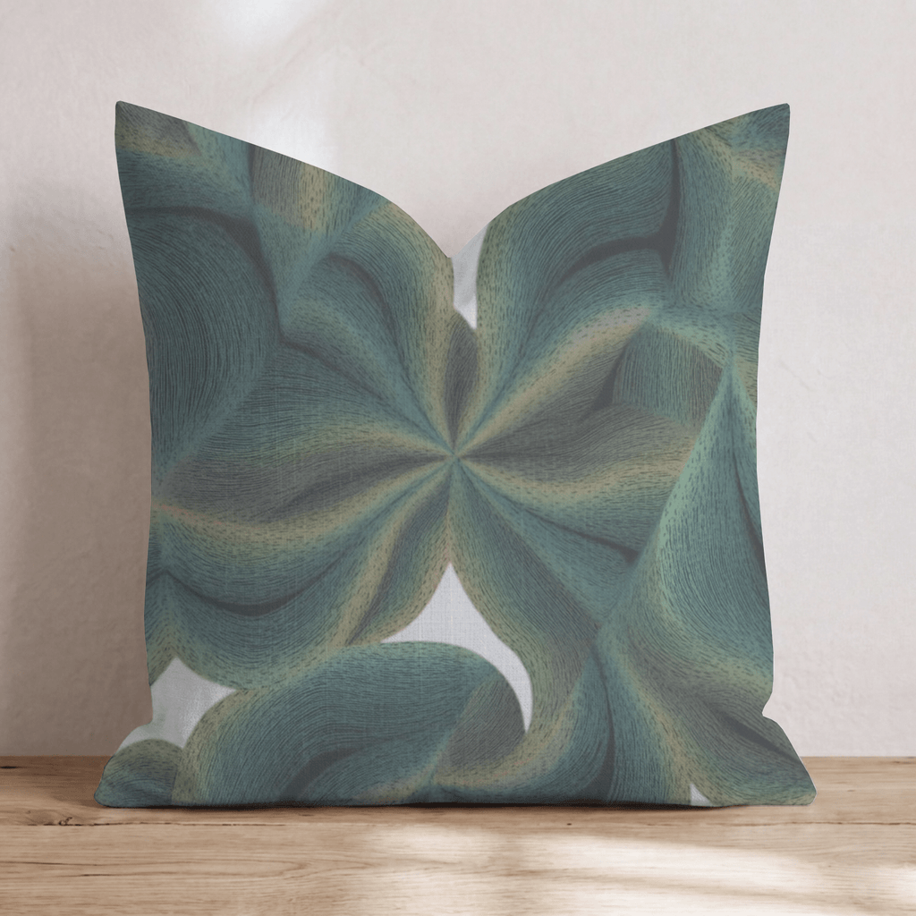 Green Warp Throw Pillow - Hillcroft Home