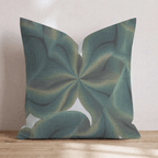 Green Warp Throw Pillow - Hillcroft Home