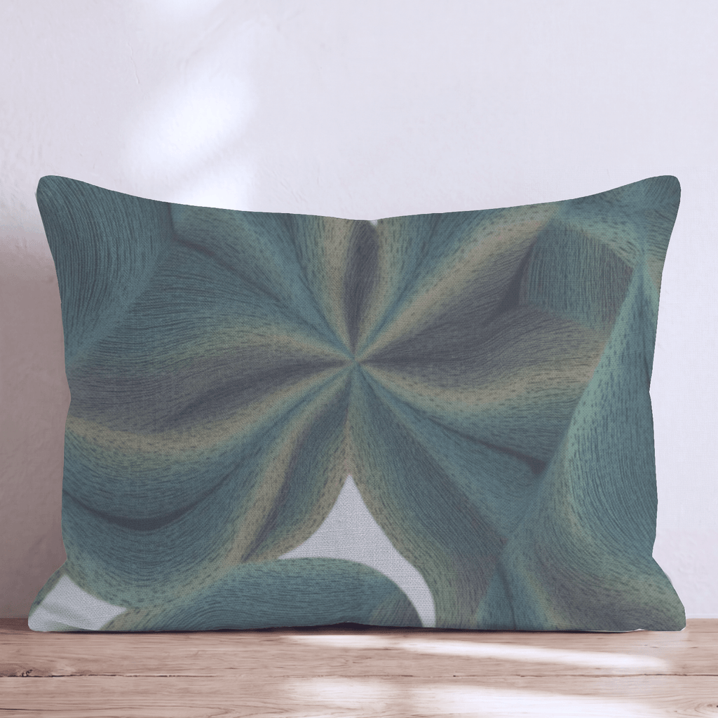 Green Warp Throw Pillow - Hillcroft Home