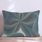 Green Warp Throw Pillow - Hillcroft Home