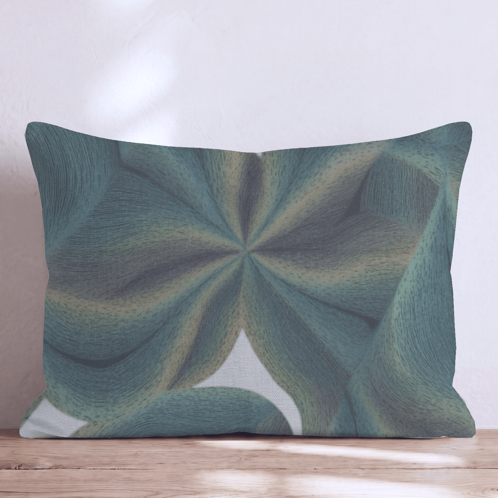 Green Warp Throw Pillow - Hillcroft Home