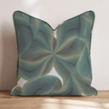 Green Warp Throw Pillow - Hillcroft Home