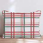 Greenhouse Check Terracotta Throw Pillow throw pillow - Hillcroft Home