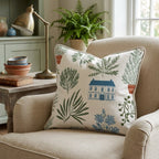 Greenhouse Garden Throw Pillow - Hillcroft Home