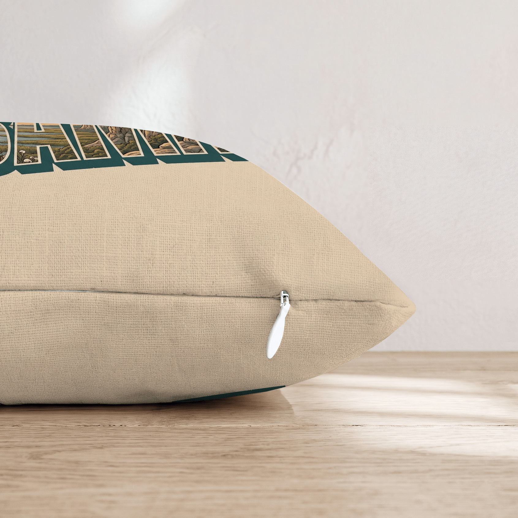 Greetings From Alabama Throw Pillow - Hillcroft Home