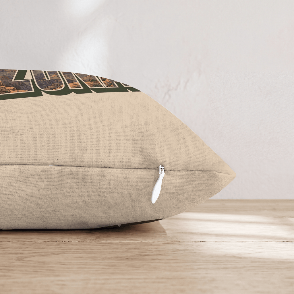 Greetings From Arizona Throw Pillow - Hillcroft Home