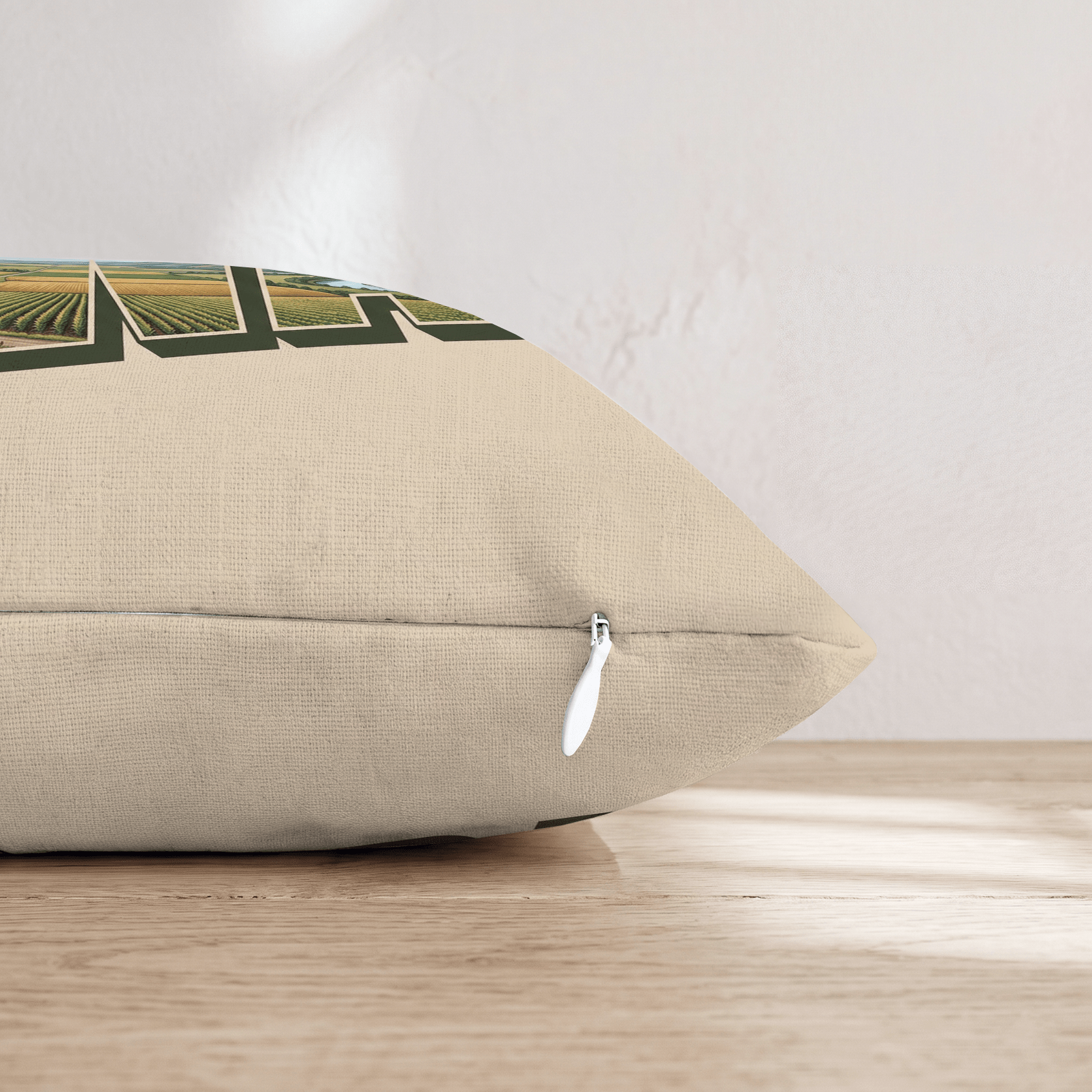 Greetings From Iowa Throw Pillow - Hillcroft Home