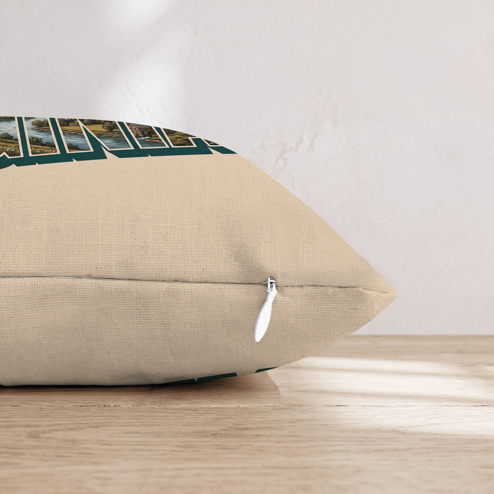 Greetings From Virginia Throw Pillow - Hillcroft Home