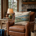 Greetings From Wisconsin Throw Pillow - Hillcroft Home