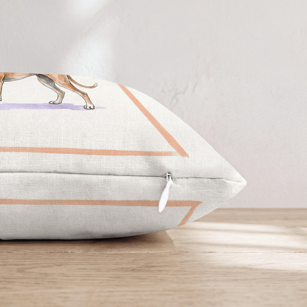 Greyhound Coffee Throw Pillow - Hillcroft Home
