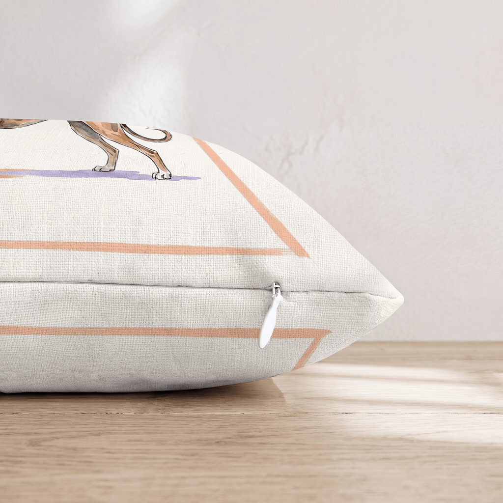 Greyhound Lager Throw Pillow - Hillcroft Home