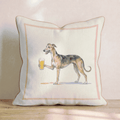 Greyhound Lager Throw Pillow - Hillcroft Home