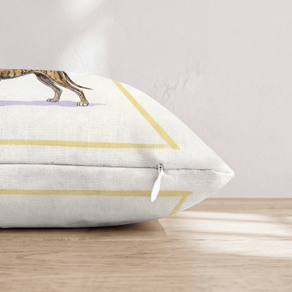 Greyhound Matcha Throw Pillow - Hillcroft Home