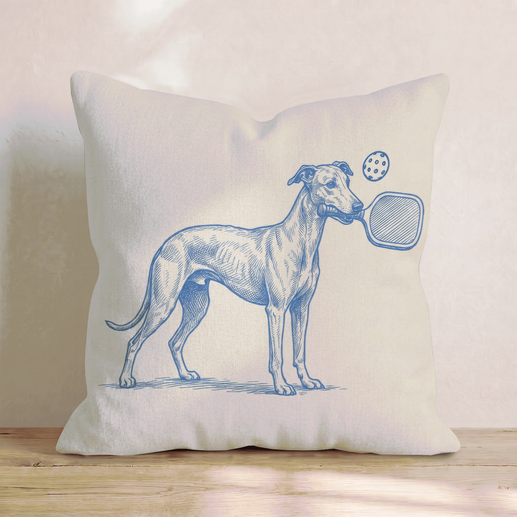 Greyhound Pickleball Throw Pillow - Hillcroft Home