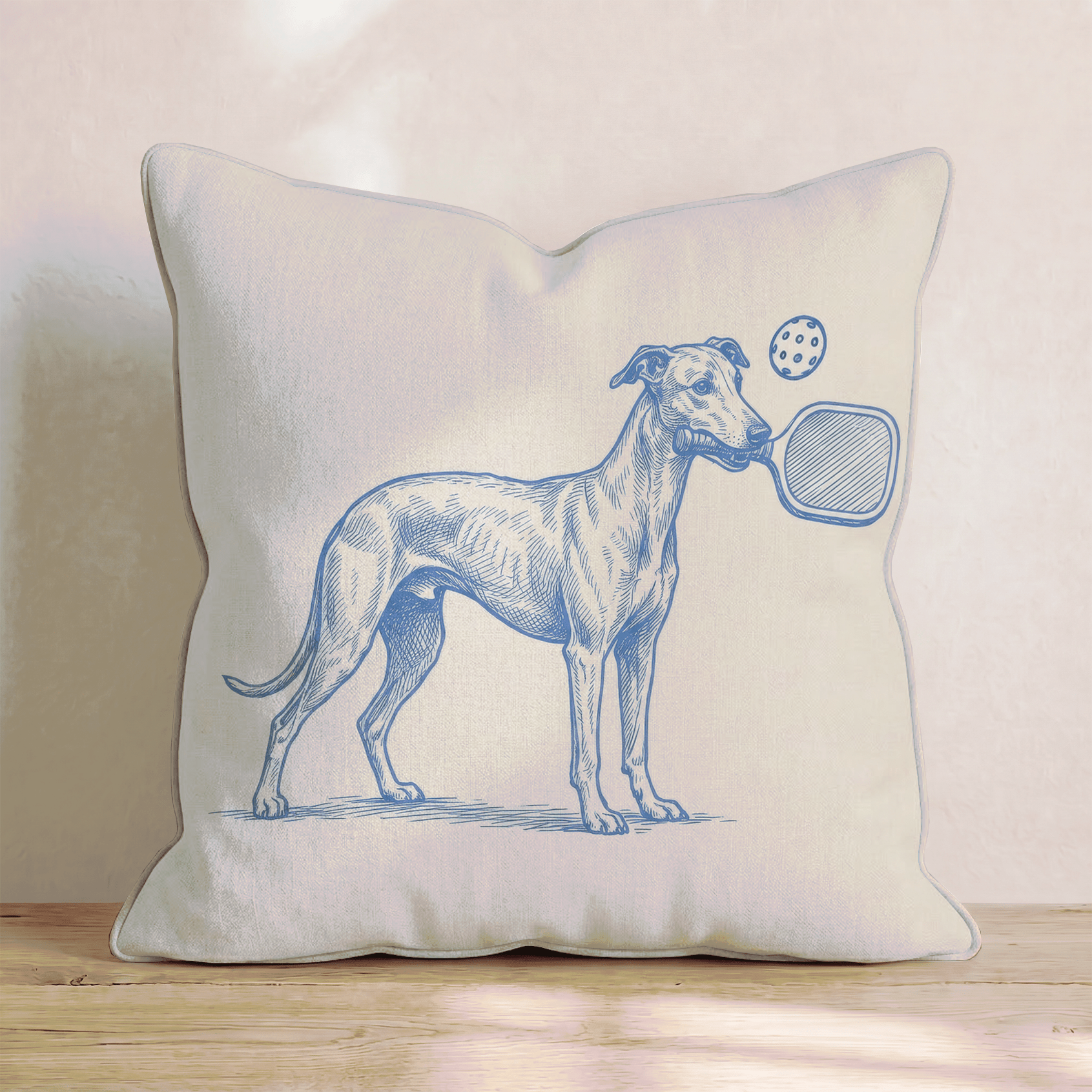 Greyhound Pickleball Throw Pillow - Hillcroft Home