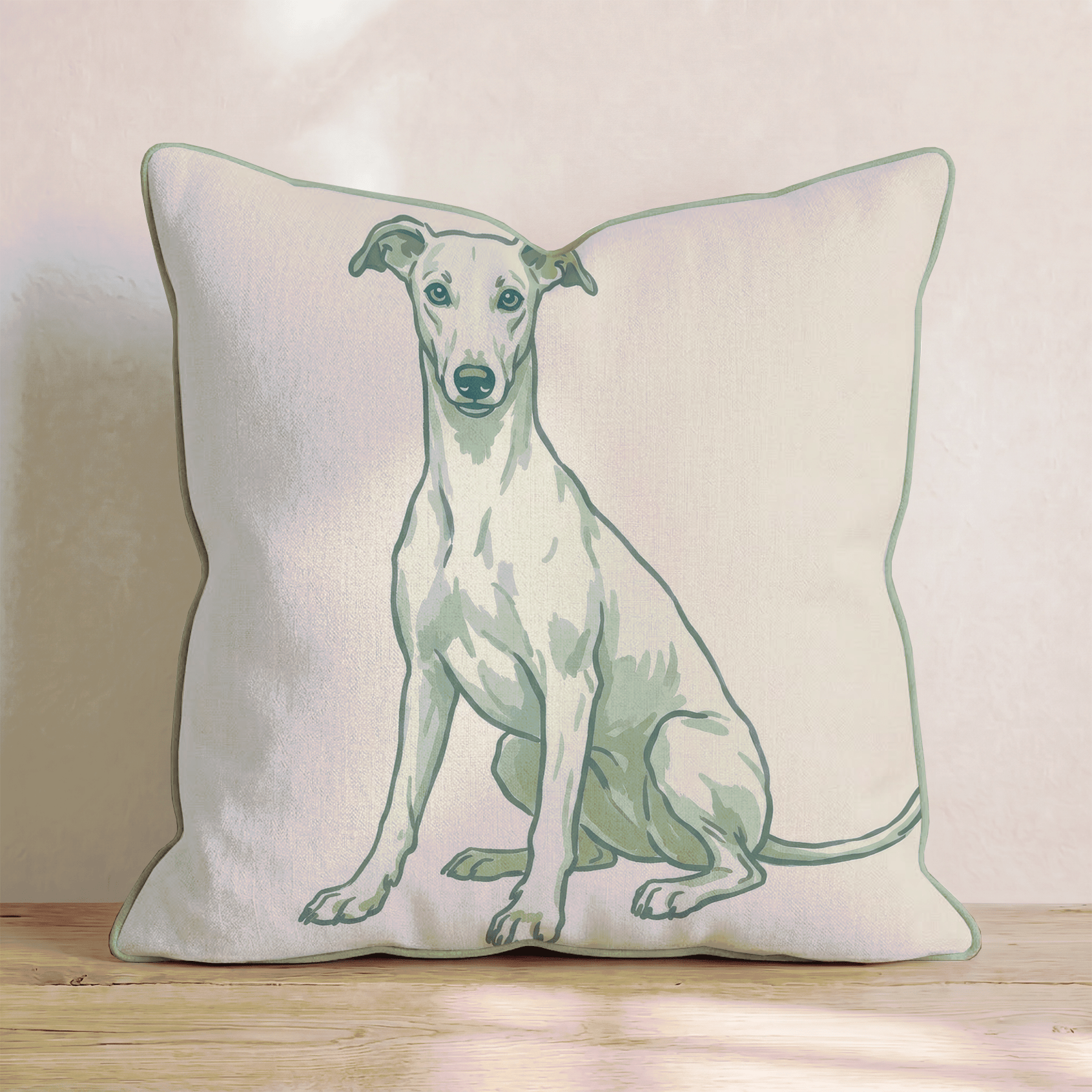 Greyhound Throw Pillow - Hillcroft Home