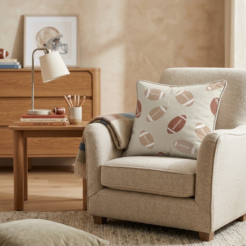 Gridiron Medley Throw Pillow - Hillcroft Home