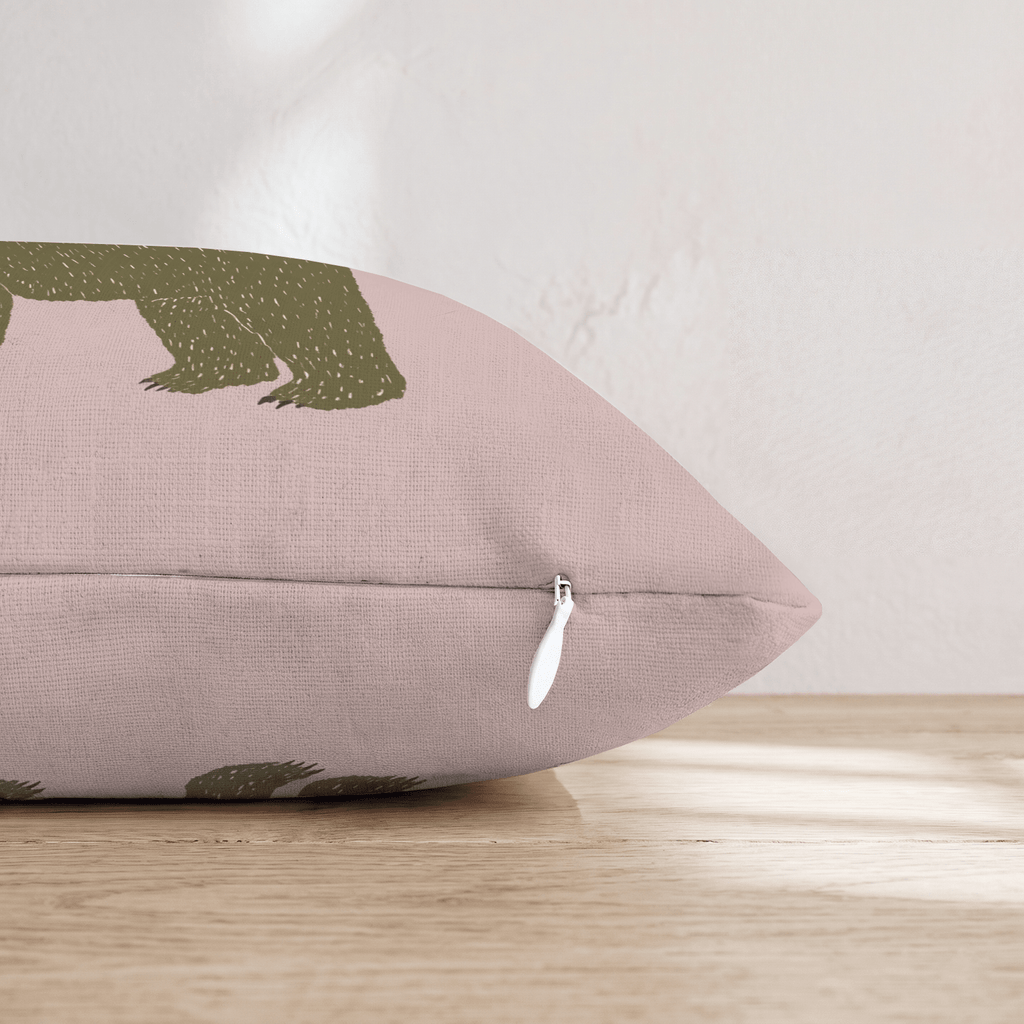 Grizzly Bear Throw Pillow - Hillcroft Home