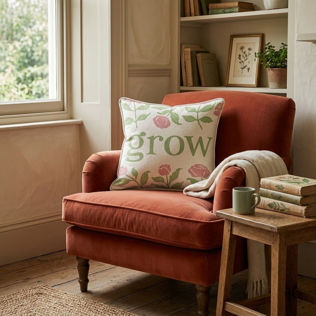 Grow Throw Pillow - Hillcroft Home