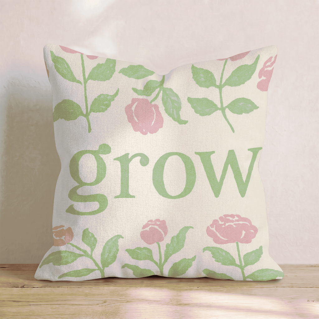 Grow Throw Pillow - Hillcroft Home