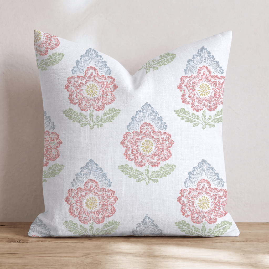 Haley Damask Throw Pillow - Hillcroft Home