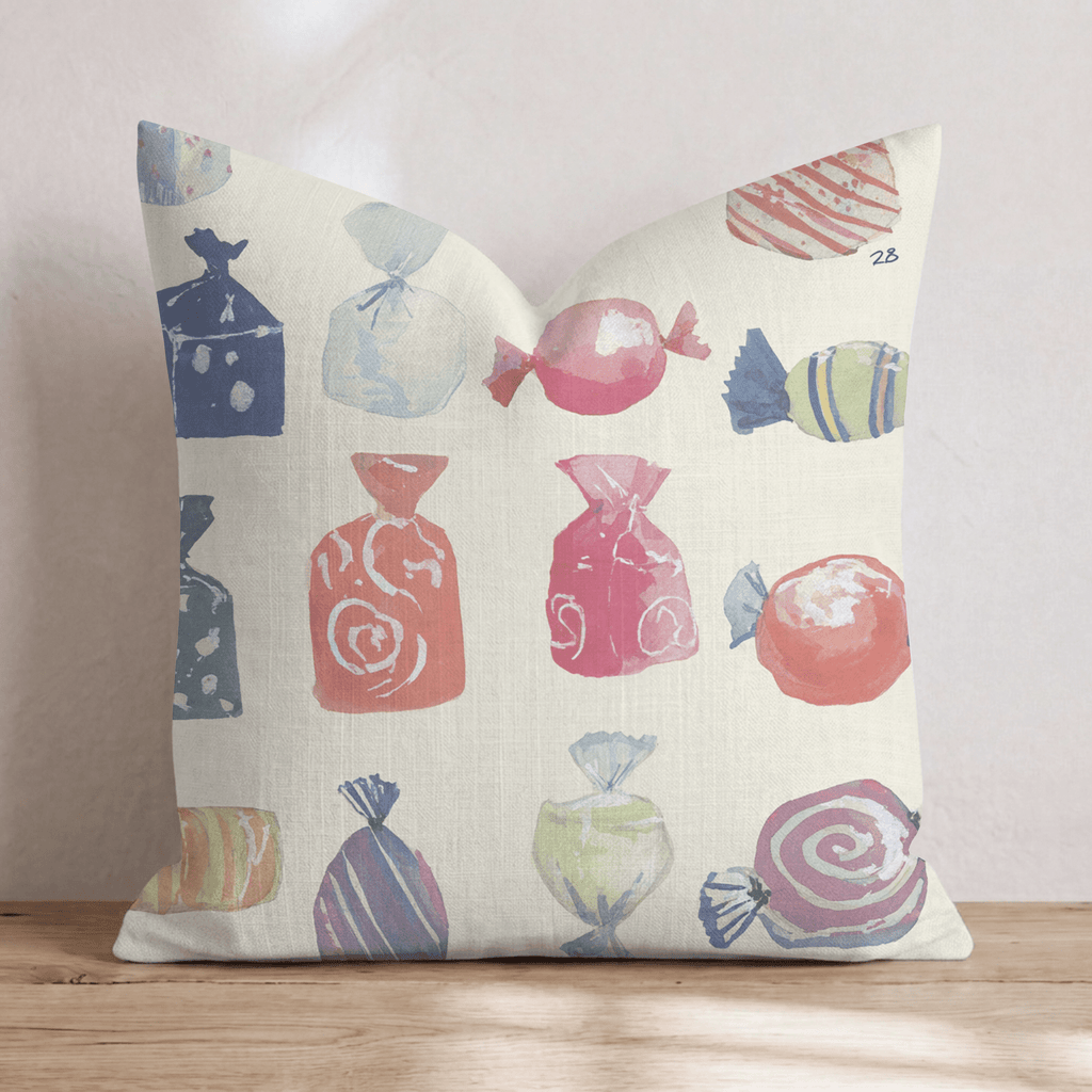 Halloween Candy Throw Pillow - Hillcroft Home
