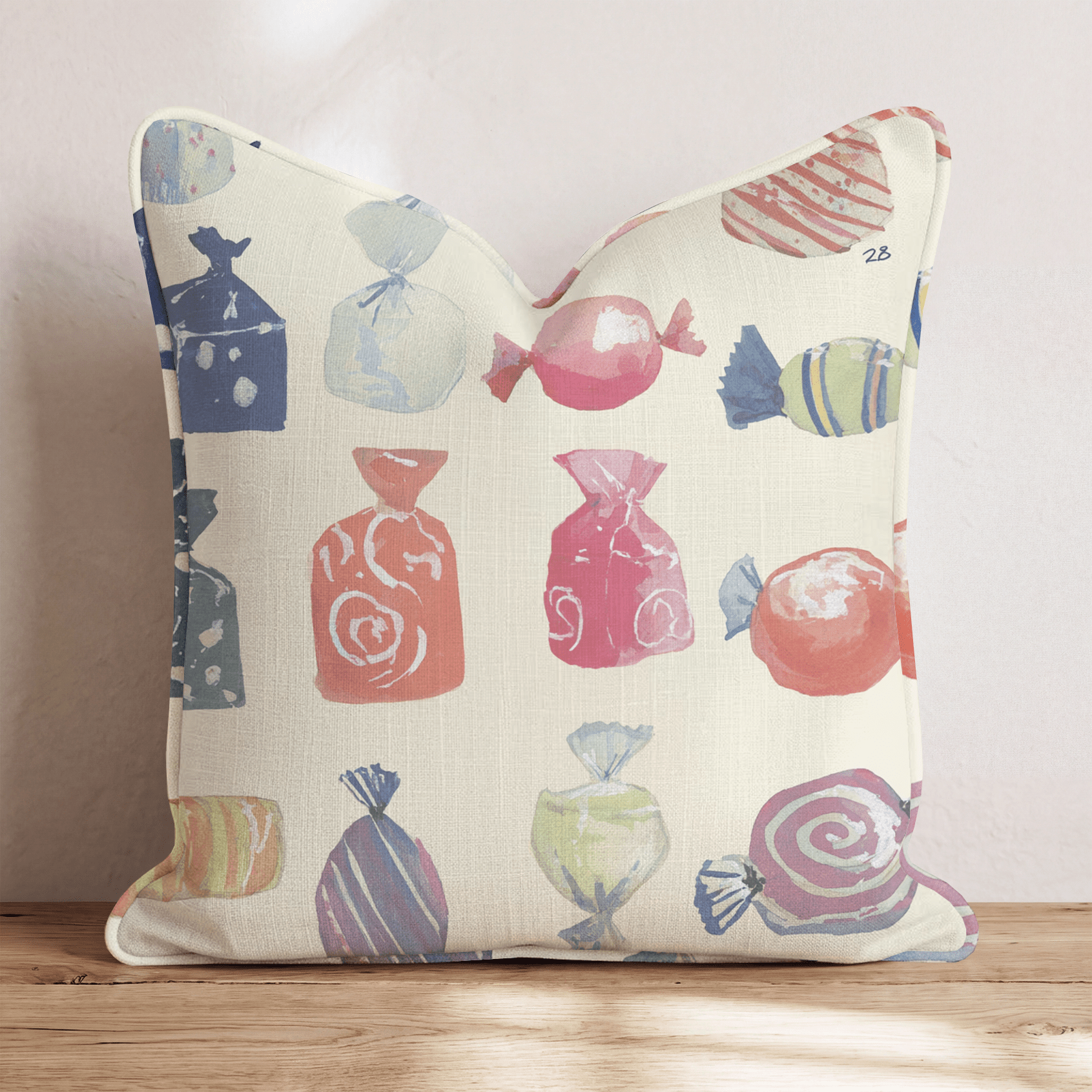 Halloween Candy Throw Pillow - Hillcroft Home