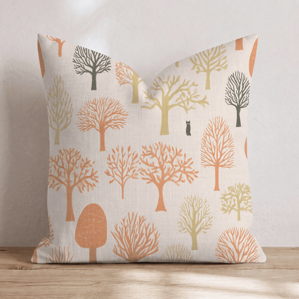 Halloween Forest Throw Pillow - Hillcroft Home