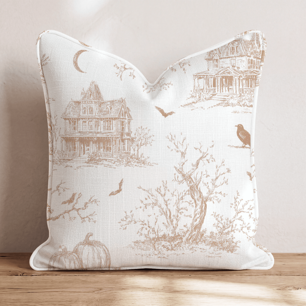 Halloween Toile Throw Pillow - Hillcroft Home