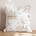 Halloween Toile Throw Pillow - Hillcroft Home
