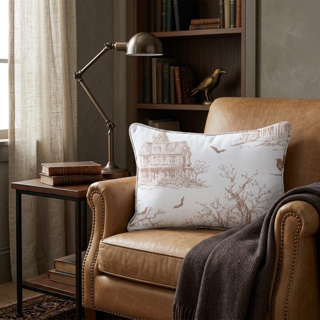 Halloween Toile Throw Pillow - Hillcroft Home