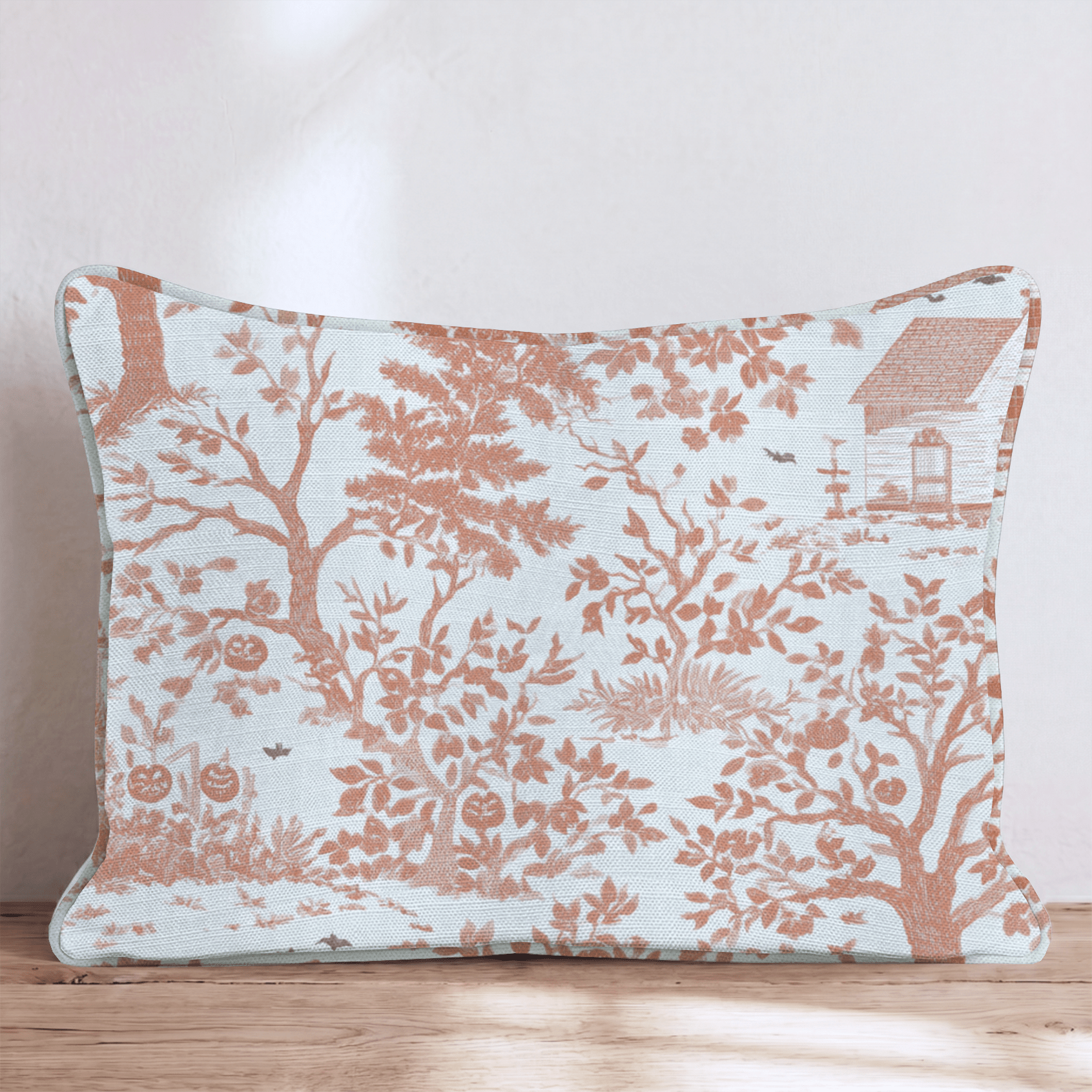 Halloween Tree Toile Throw Pillow - Hillcroft Home