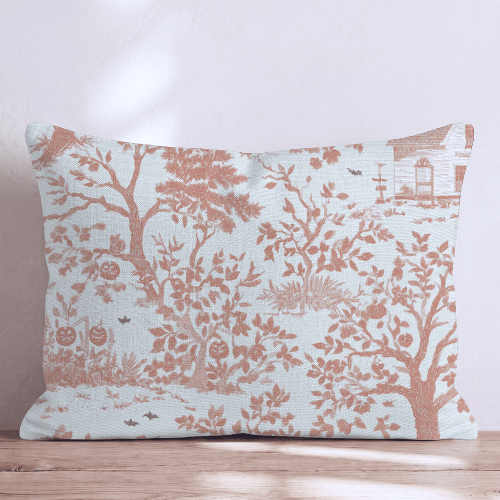 Halloween Tree Toile Throw Pillow - Hillcroft Home