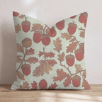 Hanging Acorns Throw Pillow - Hillcroft Home