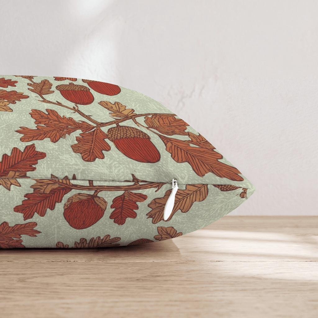 Hanging Acorns Throw Pillow - Hillcroft Home